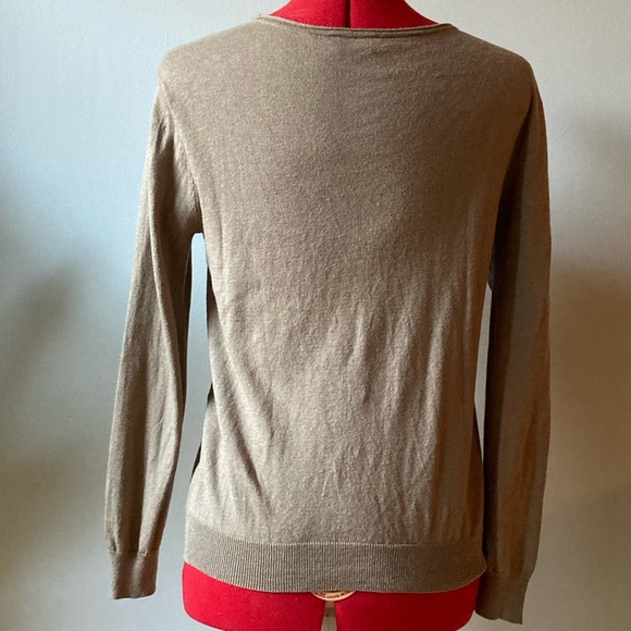 CLAUDIE PIERLOT brown silk cashmere cardigan size small - Picture 6 of 8